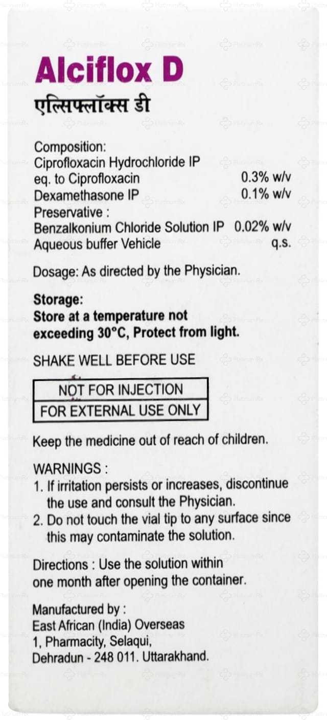 Alciflox D Eye/Ear Drop 10ml