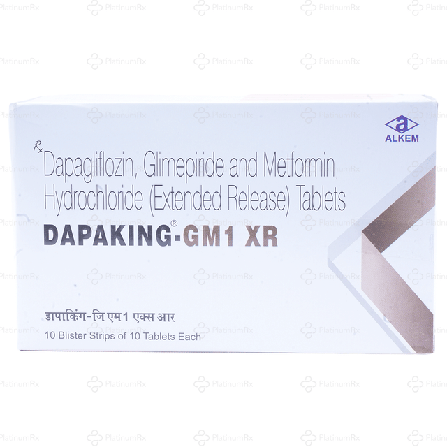 Dapaking GM 1/10/500mg XR Tablet 10s