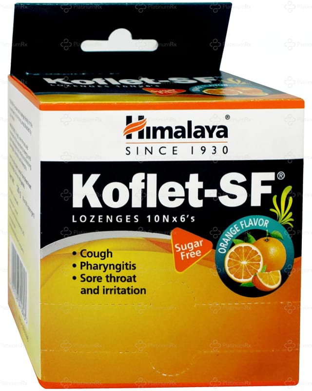 Himalaya Koflet SF Cough Lozenges Orange 6s