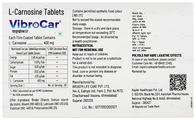 Vibrocar Tablet 10s