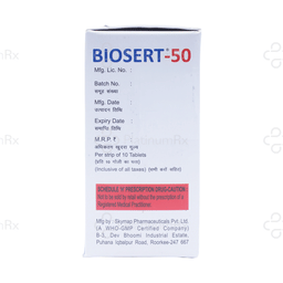 Biosert 50mg Tablet 10s