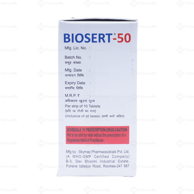 Biosert 50mg Tablet 10s