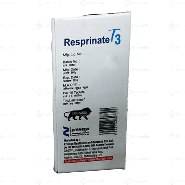 Resprinate T 3/2mg Tablet 10s