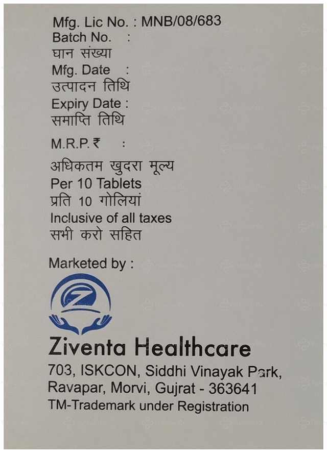 Ofzone OZ 200/500mg Tablet 10s