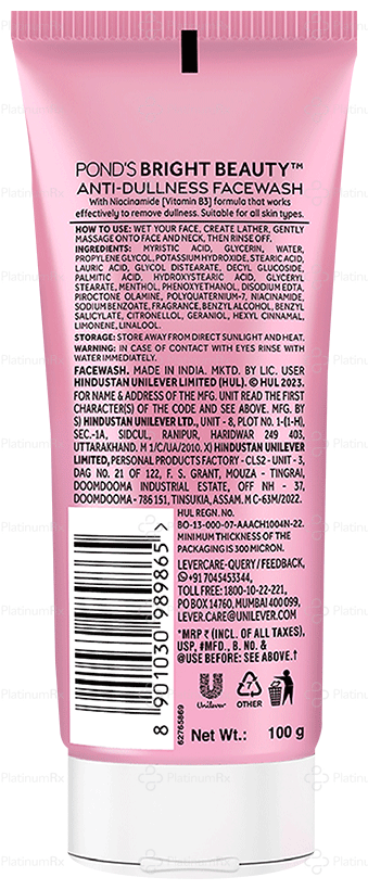Ponds Bright Beauty Facewash 100ml