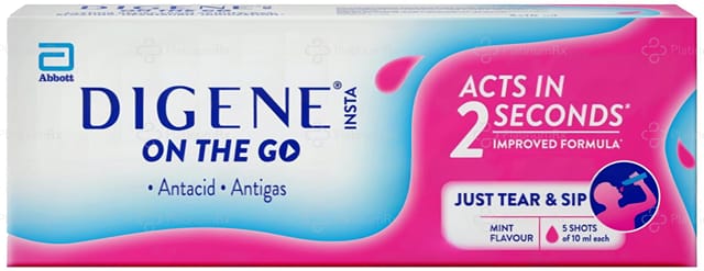 Digene Insta On The Go Mint Flavour Syrup 5X10ml