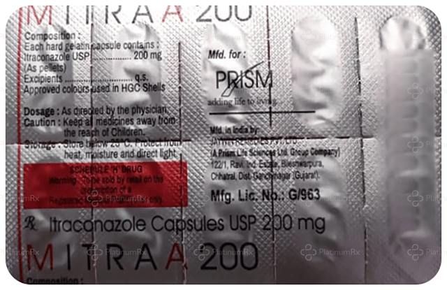Mitraa 200mg Capsule 10s