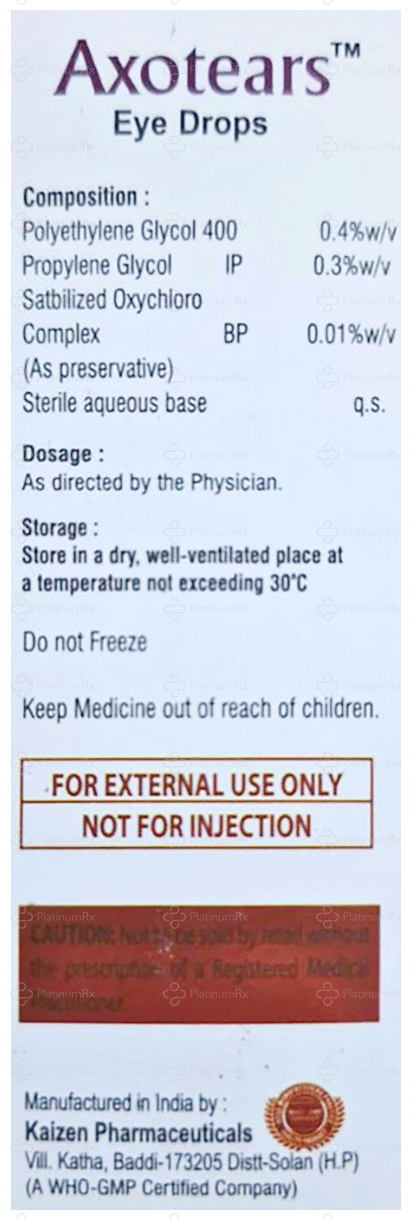 Axotears Ophthalmic Solution 10ml