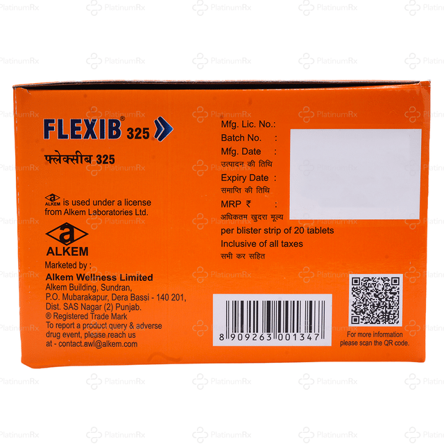 Flexib 325/400mg Tablet 20s
