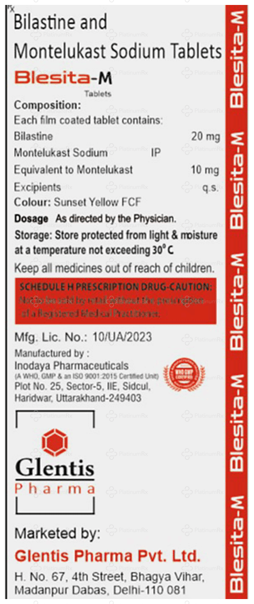 Blesita M 20/10mg Tablet 10s