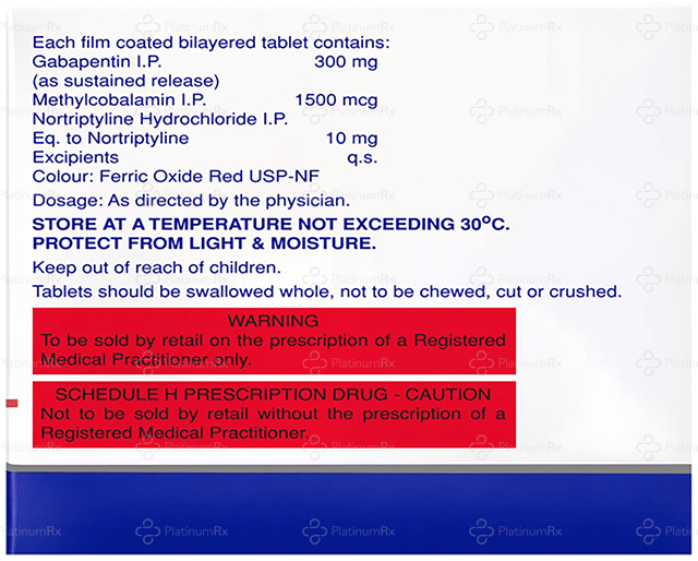 Gabator MNT 300/10mg/1500mcg Tablet 10s