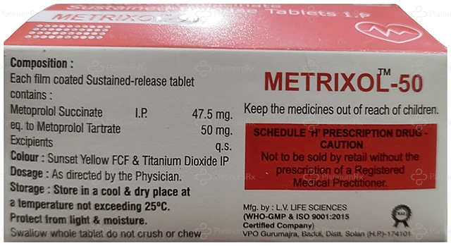 Metrixol 47.5mg Tablet SR 10s