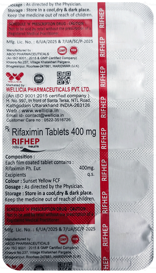 Rifhep 400mg Tablet 10s
