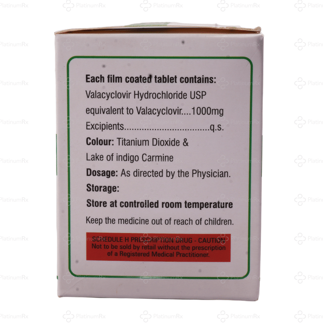 Valclovir 1000mg Tablet 10s