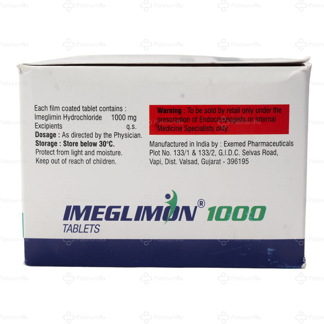 Imeglimon 1000mg Tablet 10s