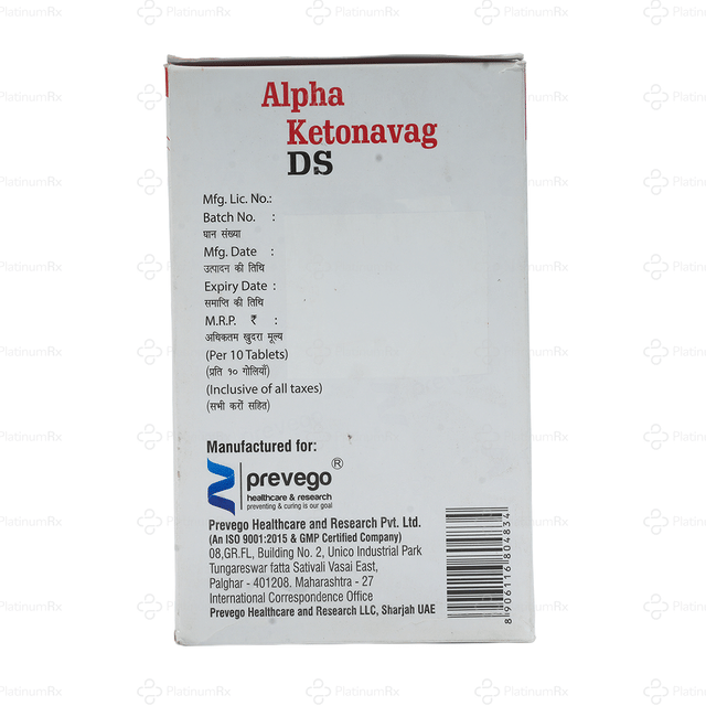Alpha Ketonavag Ds Tablet 10s