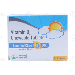 Bonefine Chew D3 60K Chewable Tablet 4s
