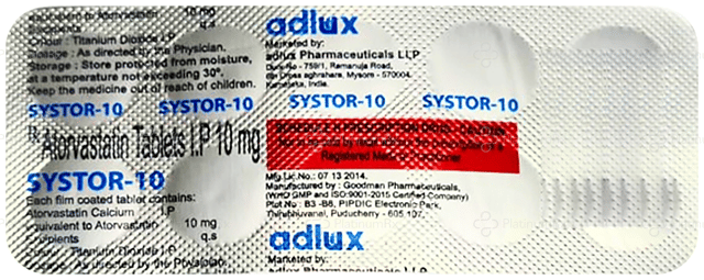 Systor 10mg Tablet 10s