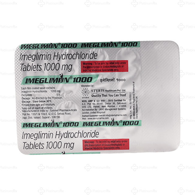 Imeglimon 1000mg Tablet 10s