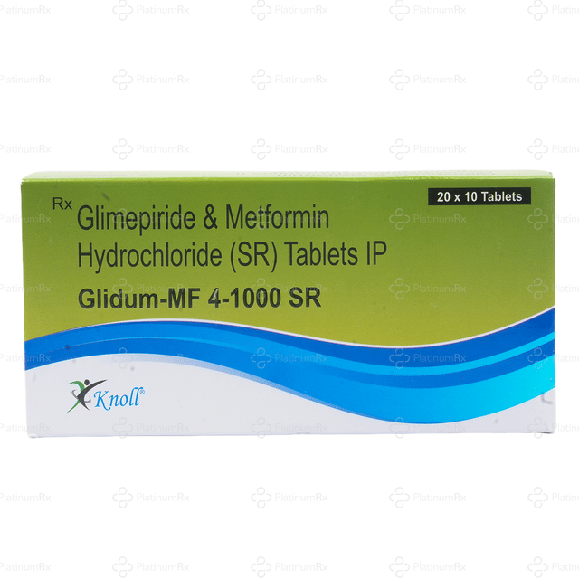 Glidum MF 4/1000mg Tablet SR 10s