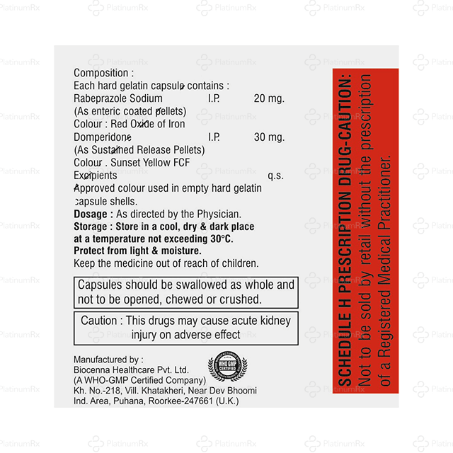 Rabgneo D 30/20mg Capsule SR 15s