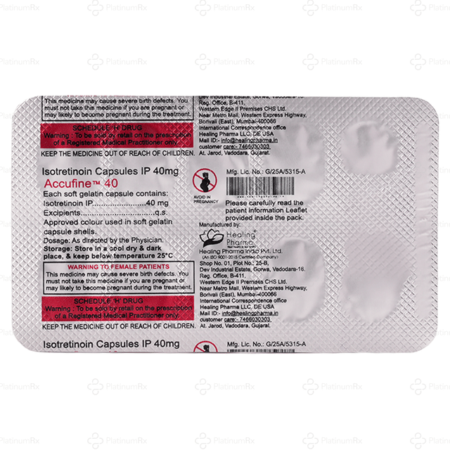 Accufine 40mg Capsule 10s