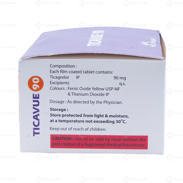 Ticavue 90mg Tablet 14s