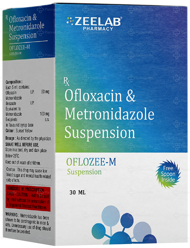 Oflozee M 100/50mg Oral Suspension 30ml