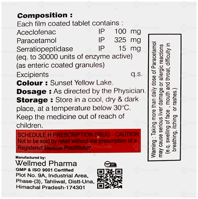 Mednoflam 100/325/15mg Tablet 10s