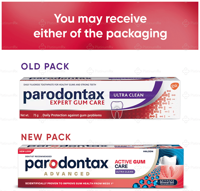 Parodontax Advanced Active Gum Care Ultra Clean Toothpaste 75gm