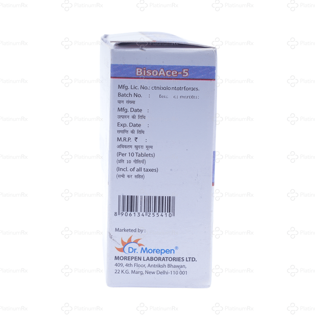 Bisoace 5mg Tablet 10s