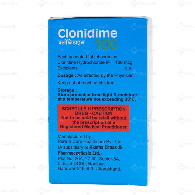 Clonidime 100mcg Tablet 30s