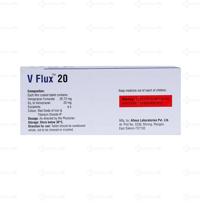 V Flux 20mg Tablet 10s