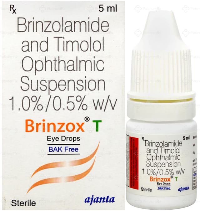 Brinzox T Bak Free Eye Drops 5ml