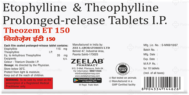 Theozem ET 115/35mg Tablet PR 10s
