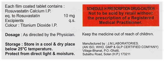 Rosujex 10mg Tablet 10s
