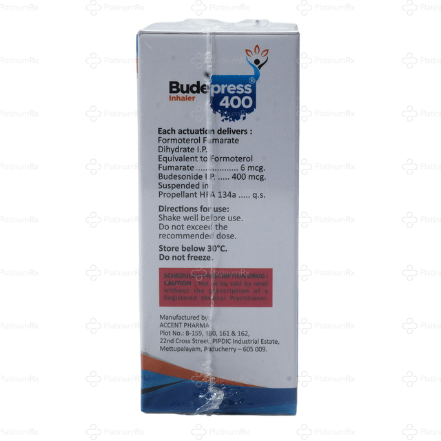 Budepress 6/400mcg Inhaler 120MDI