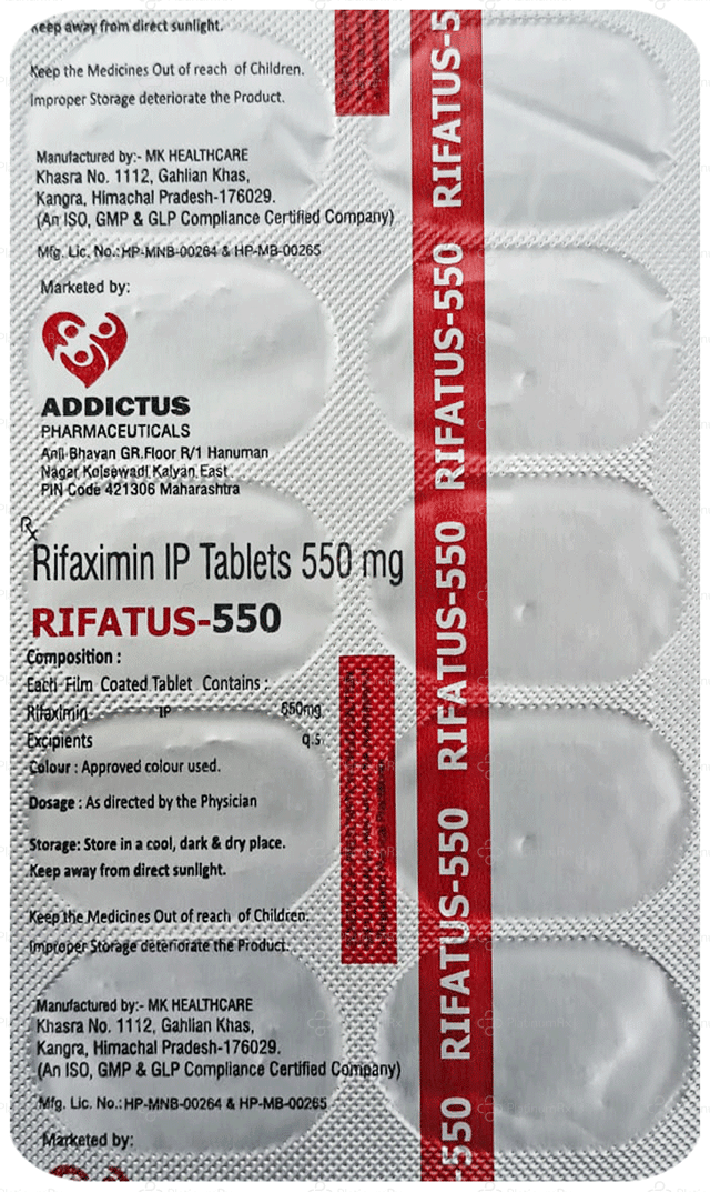 Rifatus 550mg Tablet 10s