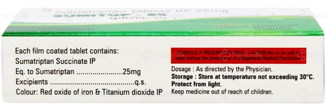 Sumitop 25mg Tablet 10s
