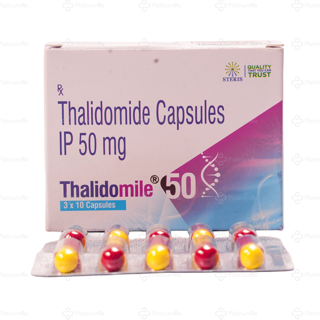 Thalidomile 50mg Capsule 10s