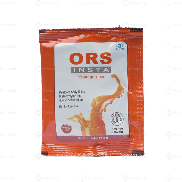 Alkem ORS Insta Orange Flavor Powder 21.8gm