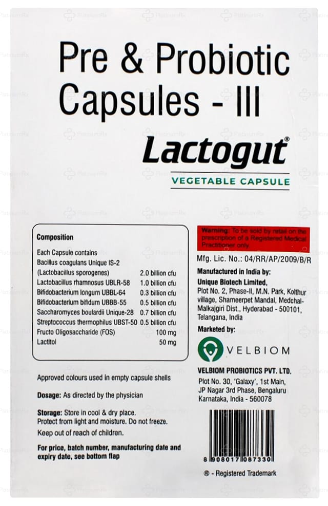 Lactogut Capsule 10s