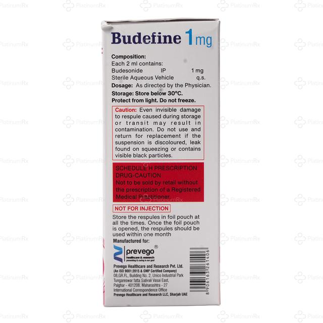 Budefine 1mg Respules 5X2ml
