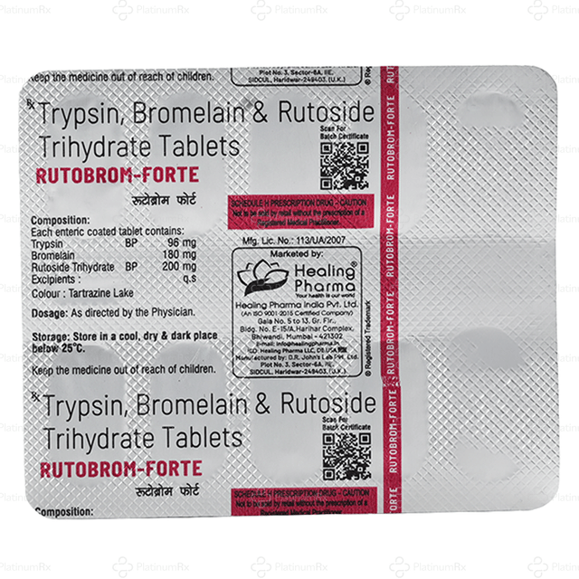 Rutobrom Forte Tablet 10s