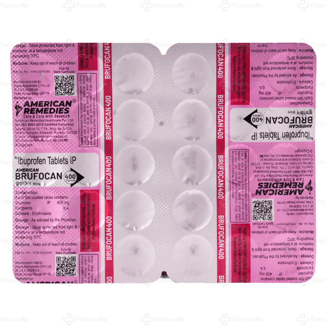 Brufocan 400mg Tablet 15s