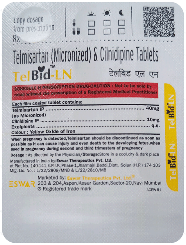 TelBid LN 10/40mg Tablet 15s