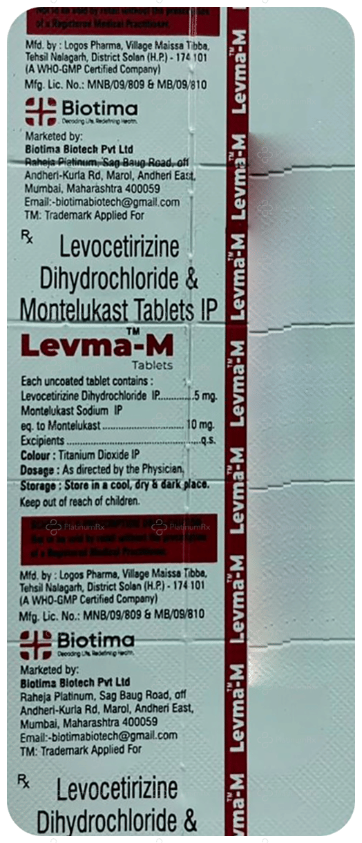 Levma M 5/10mg Tablet 10s