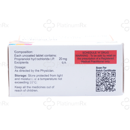 P Nolol 20mg Tablet 10s