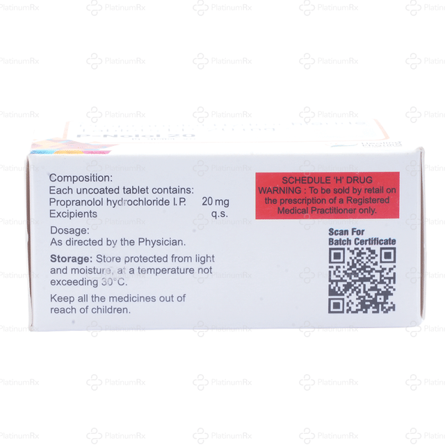 P Nolol 20mg Tablet 10s