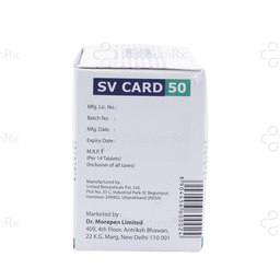 SV Card 50mg Tablet 14s